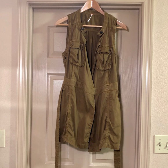 Free People | Utility Sleeveless Wrap Vest - Picture 3 of 15